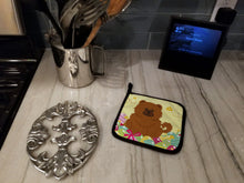 Load image into Gallery viewer, Easter Eggs Chow Chow Red Pot Holders - Set of 2 - Heat-Resistant Kitchen Essentials BB6142PTHD
