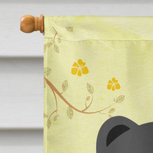 Load image into Gallery viewer, Easter Eggs Chow Chow Black Flag Canvas House Size BB6143CHF