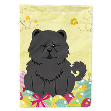 Load image into Gallery viewer, Easter Eggs Chow Chow Black Flag Canvas House Size BB6143CHF