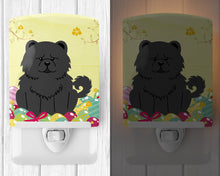 Load image into Gallery viewer, Easter Eggs Chow Chow Black Ceramic Night Light BB6143CNL