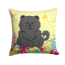 Load image into Gallery viewer, Easter Eggs Chow Chow Black Throw Pillow - 14x14 Decorative Pillow – Art for Your Home &amp; Patio BB6143PW1414