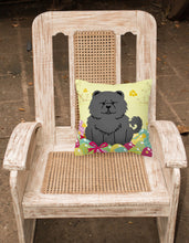 Load image into Gallery viewer, Easter Eggs Chow Chow Black Fabric Decorative Pillow BB6143PW1818