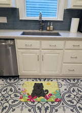Load image into Gallery viewer, Easter Eggs Chow Chow Black Machine Washable Memory Foam Mat BB6143RUG