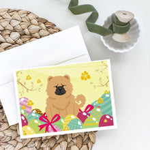 Load image into Gallery viewer, Easter Eggs Chow Chow Cream Greeting Cards -  Blank Note Cards – 8-Pack of Artist-Designed Cards with Envelopes