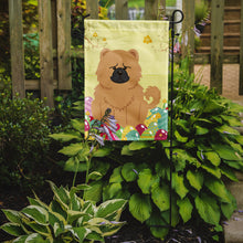 Load image into Gallery viewer, Easter Eggs Chow Chow Cream Garden Flag - Outdoor Decorative Yard Flag BB6144GF