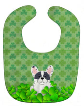 Load image into Gallery viewer, French Bulldog Piebald Shamrocks Baby Bib BB6152BIB