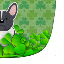 Load image into Gallery viewer, French Bulldog Black White Shamrocks Baby Bib BB6153BIB