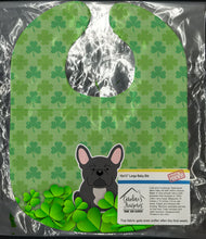 Load image into Gallery viewer, French Bulldog Black Shamrocks Baby Bib BB6155BIB
