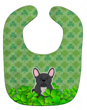 Load image into Gallery viewer, French Bulldog Black Shamrocks Baby Bib BB6155BIB