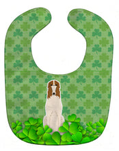 Load image into Gallery viewer, Borzoi Shamrocks Baby Bib BB6164BIB