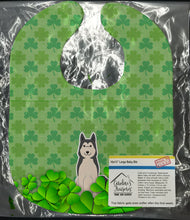 Load image into Gallery viewer, West Siberian Laika Spitz Shamrocks Baby Bib BB6166BIB