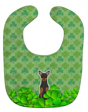 Load image into Gallery viewer, Manchester Terrier Shamrocks Baby Bib BB6169BIB
