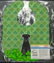 Load image into Gallery viewer, Standard Schnauzer Black Shamrocks Baby Bib BB6173BIB