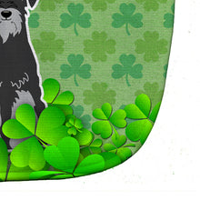 Load image into Gallery viewer, Standard Schnauzer Black Grey Shamrocks Baby Bib BB6175BIB