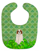 Load image into Gallery viewer, Saint Bernard Shamrocks Baby Bib BB6176BIB