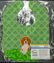 Load image into Gallery viewer, Beagle Tricolor Shamrocks Baby Bib BB6181BIB
