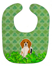 Load image into Gallery viewer, Beagle Tricolor Shamrocks Baby Bib BB6181BIB
