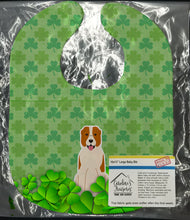 Load image into Gallery viewer, Central Asian Shepherd Dog Shamrocks Baby Bib BB6190BIB
