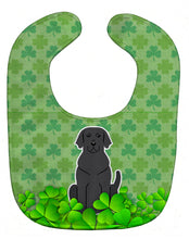 Load image into Gallery viewer, Black Labrador Shamrocks Baby Bib BB6198BIB