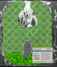 Load image into Gallery viewer, Poodle Silver Shamrocks Baby Bib BB6209BIB