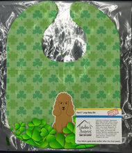 Load image into Gallery viewer, Poodle Tan Shamrocks Baby Bib BB6210BIB