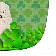 Load image into Gallery viewer, Poodle White Shamrocks Baby Bib BB6211BIB
