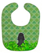 Load image into Gallery viewer, Poodle Black Shamrocks Baby Bib BB6212BIB