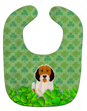 Load image into Gallery viewer, Petit Basset Griffon Veenden Shamrocks Baby Bib BB6220BIB