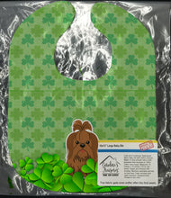 Load image into Gallery viewer, Shih Tzu Silver Chocolate Shamrocks Baby Bib BB6227BIB