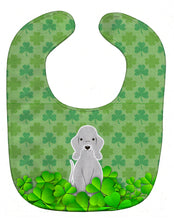 Load image into Gallery viewer, Bedlington Terrier Blue Shamrocks Baby Bib BB6231BIB
