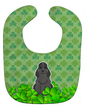 Load image into Gallery viewer, Cocker Spaniel Black Shamrocks Baby Bib BB6233BIB