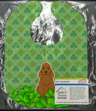 Load image into Gallery viewer, Cocker Spaniel Red Shamrocks Baby Bib BB6236BIB