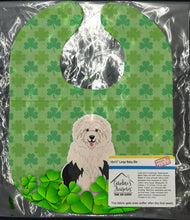 Load image into Gallery viewer, Old English Sheepdog Shamrocks Baby Bib BB6237BIB