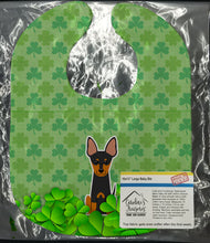 Load image into Gallery viewer, English Toy Terrier Shamrocks Baby Bib BB6250BIB