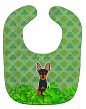 Load image into Gallery viewer, English Toy Terrier Shamrocks Baby Bib BB6250BIB