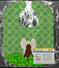 Load image into Gallery viewer, Chinese Crested Cream Shamrocks Baby Bib BB6254BIB