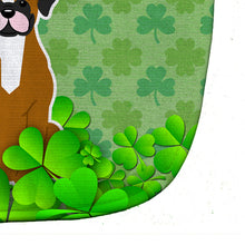 Load image into Gallery viewer, Flashy Fawn Boxer Shamrocks Baby Bib BB6257BIB