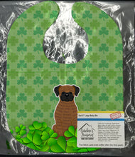 Load image into Gallery viewer, Brindle Boxer Shamrocks Baby Bib BB6258BIB