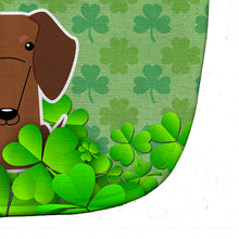 Load image into Gallery viewer, Dachshund Red Brown Shamrocks Baby Bib BB6271BIB