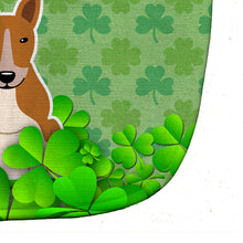 Load image into Gallery viewer, Bull Terrier Red White Shamrocks Baby Bib BB6276BIB