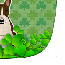 Load image into Gallery viewer, Bull Terrier Dark Brindle Shamrocks Baby Bib BB6277BIB