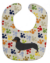 Load image into Gallery viewer, Dachshund Pawprints Baby Bib BB6287BIB