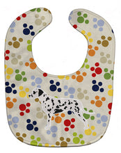Load image into Gallery viewer, Dalmatian Pawprints Baby Bib BB6288BIB