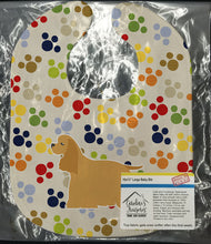 Load image into Gallery viewer, Cocker Spaniel Pawprints Baby Bib BB6291BIB