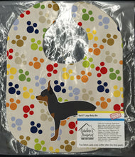 Load image into Gallery viewer, Toy Fox Terrier Pawprints Baby Bib BB6292BIB