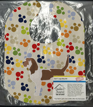 Load image into Gallery viewer, Grand Basset Griffon Vendeen Pawprints Baby Bib BB6295BIB