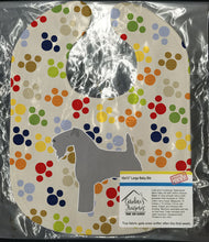 Load image into Gallery viewer, Kerry Blue Terrier Pawprints Baby Bib BB6297BIB