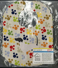 Load image into Gallery viewer, English Pointer Pawprints Baby Bib BB6300BIB