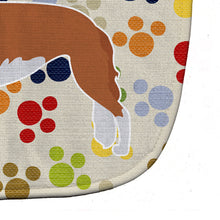 Load image into Gallery viewer, Borzoi Russian Greyhound Pawprints Baby Bib BB6304BIB