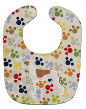 Load image into Gallery viewer, Greyhound Pawprints Baby Bib BB6310BIB
